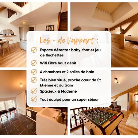Bel Appart' 4 Chambres Duplex Durafour Σαιντ-Ετιέν Εξωτερικό φωτογραφία